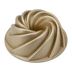Nordwik Molde para pastel Lily antiadherente, Oro Color dorado