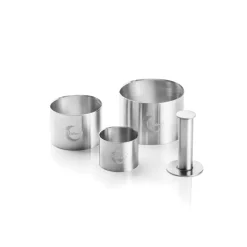 Plate It Moldes Para Galletas<Moldes para decoración Plate-it 4 piezas, Acero Plateado