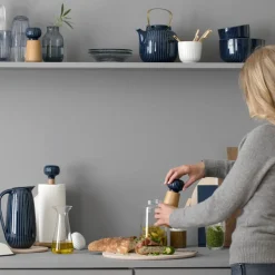 Kähler Molinillos De Sal Y Pimienta<Molinillo de especias Hammershøi L, índigo Azul