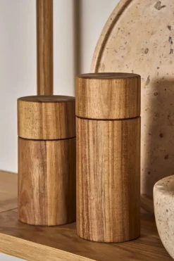 Scandi Living Molinillo de pimienta Hollow 16 cm, Acacia Marrón Sale