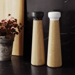 Normann Copenhagen Molinillos De Sal Y Pimienta<Molinillo de sal Craft roble-mármol blanco, grande Marrón