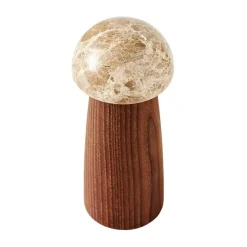 MUUBS Molinillos De Sal Y Pimienta<Molinillo de sal y pimienta Yami S, Madera de fresno carbonizada-mármol MarrónBeige