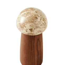 MUUBS Molinillos De Sal Y Pimienta<Molinillo de sal y pimienta Yami S, Madera de fresno carbonizada-mármol MarrónBeige