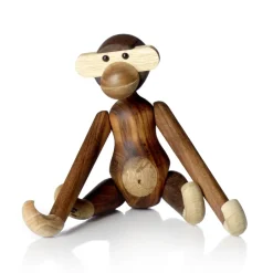 Kay Bojesen Denmark Decoración Infantil|Decoración Infantil<Mono de madera pequeño, teca-madera de limba 20 cm Marrón