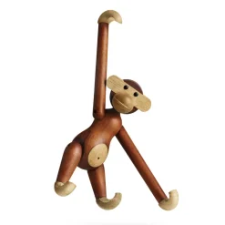 Kay Bojesen Denmark Decoración Infantil|Decoración Infantil<Mono de madera pequeño, teca-madera de limba 20 cm Marrón