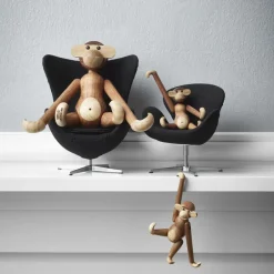 Kay Bojesen Denmark Decoración Infantil|Decoración Infantil<Mono mini Kay Bojesen, Teca-madera de limba Marrón