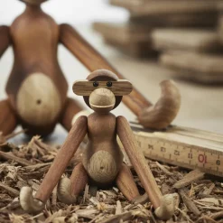 Kay Bojesen Denmark Decoración Infantil|Decoración Infantil<Mono mini Kay Bojesen, Teca-madera de limba Marrón