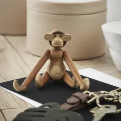 Kay Bojesen Denmark Decoración Infantil|Decoración Infantil<Mono mini Kay Bojesen, Teca-madera de limba Marrón
