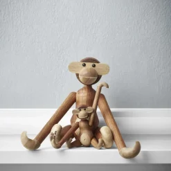Kay Bojesen Denmark Decoración Infantil|Decoración Infantil<Mono mini Kay Bojesen, Teca-madera de limba Marrón