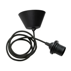 Watt & Veke Cables Y Suspensiones Para Lámparas<Montura para lámpara de techo cable recubierto de tela, Negro