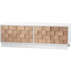A2 Mesas Para Tv Y Media|Mesas Para Tv Y Media<Mueble TV Collect 2016, roble aceitado - Blanco