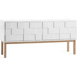 A2 Mesas Para Tv Y Media|Mesas Para Tv Y Media<Mueble TV con patas Collect 2010, roble aceitado Blanco
