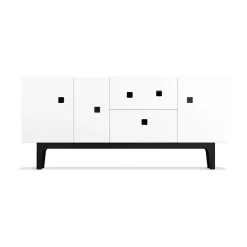 Zweed Mesas Para Tv Y Media|Mesas Para Tv Y Media<Mueble TV Peep M2, , lacado negro Blanco