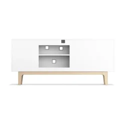 Zweed Mueble TV Peep M2, , roble pigmentado Blanco Clearance