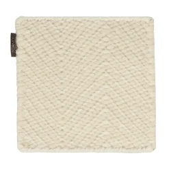Material Samples Muestra de alfombra de lana Furrow, Blanco natural Beige