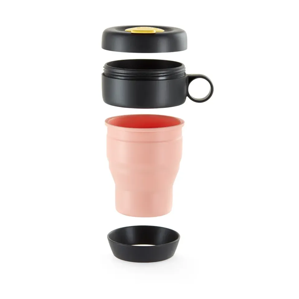 Lékué Tazas Portátiles Y Tazas Térmicas<Mug To Go 350 ml, Coral Rosa