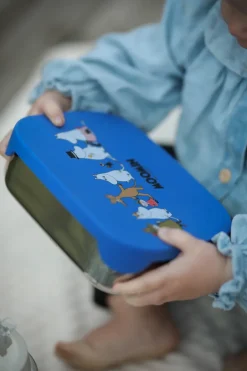 Rätt Start Recipientes Para Alimentos<Mumin Family fiambrera de metal 13x17 cm, Azul