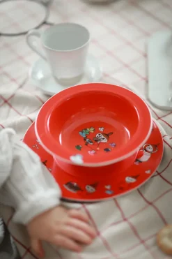 Rätt Start Platos De Plástico<Mumin Lilla My plato con ventosa Ø15,5 cm, Rojo