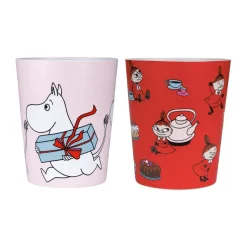 Rätt Start Mumin Lilla My taza térmica 20 cl, 2-pack, Rojo-rosa RojoRosa Discount