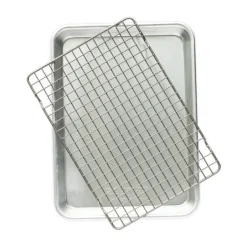 Nordic Ware Otros Utensilios De Cocina<Naturals quarter sheet bandeja de horno con rejilla, Plata Plateado