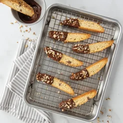Nordic Ware Otros Utensilios De Cocina<Naturals quarter sheet bandeja de horno con rejilla, Plata Plateado