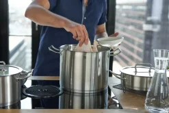 Zwilling Olla alta pro con tapa de vidrio, 13,3 L Plateado Discount