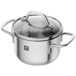 Zwilling Olla con tapa de vidrio Pico, 0,8 l Plateado Best