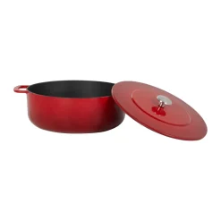 Combekk Ollas De Hierro Fundido<Olla de hierro fundido esmaltada Enameled Ø28 cm , Cherry Rojo