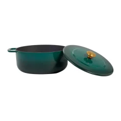 Combekk Olla de hierro fundido esmaltada Enameled Ø24 cm , Holly Green-tirador gold Verde Sale