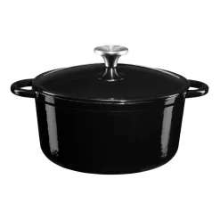 Dorre Olla de hierro fundido esmaltada Gretl 4 L, Negro Clearance