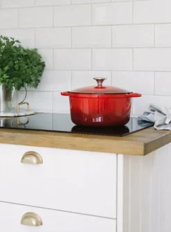 Dorre Ollas De Hierro Fundido|Ollas<Olla de hierro fundido esmaltada Gretl 4 L, Rojo