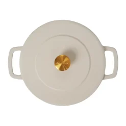 Combekk Ollas De Hierro Fundido<Olla de hierro fundido esmaltada Enameled Ø28 cm , Pomo sand-gold Rojo
