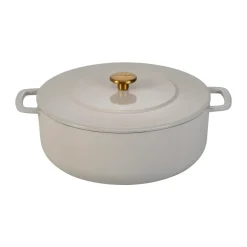 Combekk Olla de hierro fundido esmaltada Enameled Ø24 cm , Pomo sand-gold Beige Hot