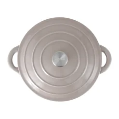 Nordwik Ollas De Hierro Fundido|Ollas<Olla de hierro fundido redonda 5 l, Taupe Marrón