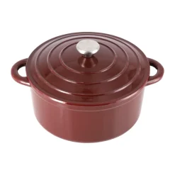 Nordwik Ollas De Hierro Fundido|Ollas<Olla de hierro fundido redonda 5 l, Burdeos Rojo