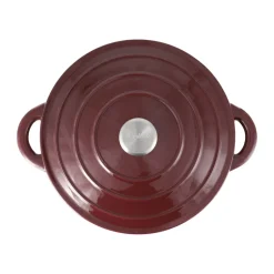 Nordwik Ollas De Hierro Fundido|Ollas<Olla de hierro fundido redonda 5 l, Burdeos Rojo