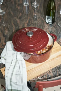 Nordwik Ollas De Hierro Fundido|Ollas<Olla de hierro fundido redonda 5 l, Burdeos Rojo