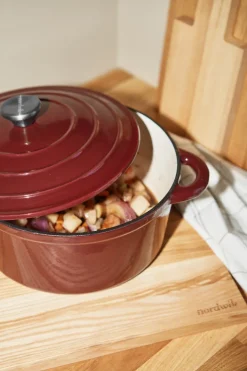 Nordwik Ollas De Hierro Fundido|Ollas<Olla de hierro fundido redonda 5 l, Burdeos Rojo