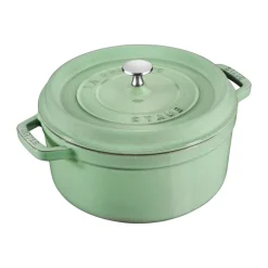 STAUB Olla de hierro fundido redonda 3,8 l, Salvia Verde Clearance