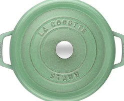STAUB Olla de hierro fundido redonda 3,8 l, Salvia Verde Clearance