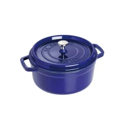 STAUB Ollas De Hierro Fundido<Olla de hierro fundido redonda, tres capas de esmalte 3,8 l, oscuro Azul