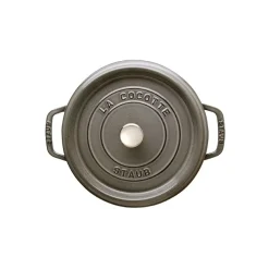 STAUB Olla de hierro fundido redonda 3,8 l, Gris Discount