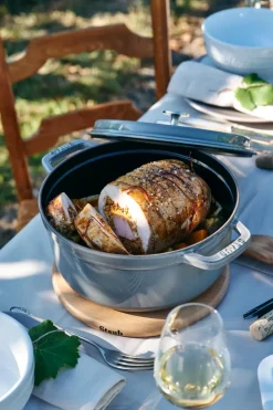 STAUB Olla de hierro fundido redonda 3,8 l, Gris Discount
