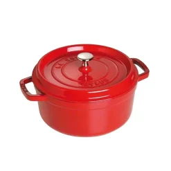 STAUB Olla de hierro fundido redonda 5,2 l, Rojo Best