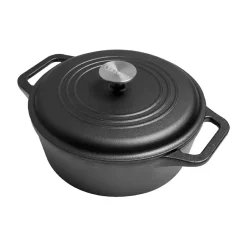 Victoria Ollas De Hierro Fundido<Olla de hierro fundido , previamente curada, 6,6 L Negro