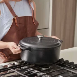 Victoria Ollas De Hierro Fundido<Olla de hierro fundido , previamente curada, 6,6 L Negro