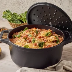 Victoria Ollas De Hierro Fundido<Olla de hierro fundido , previamente curada, 6,6 L Negro