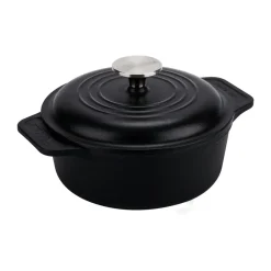 Victoria Olla de hierro fundido , previamente curada, 1,9 L Negro Best