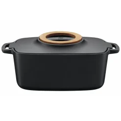 Fiskars Olla de hierro Norden ovalada, 5 l Negro Outlet