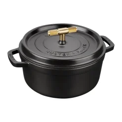 STAUB Olla hierro fundido Buster & Punch latón, 3,8 L NegroColor dorado Online